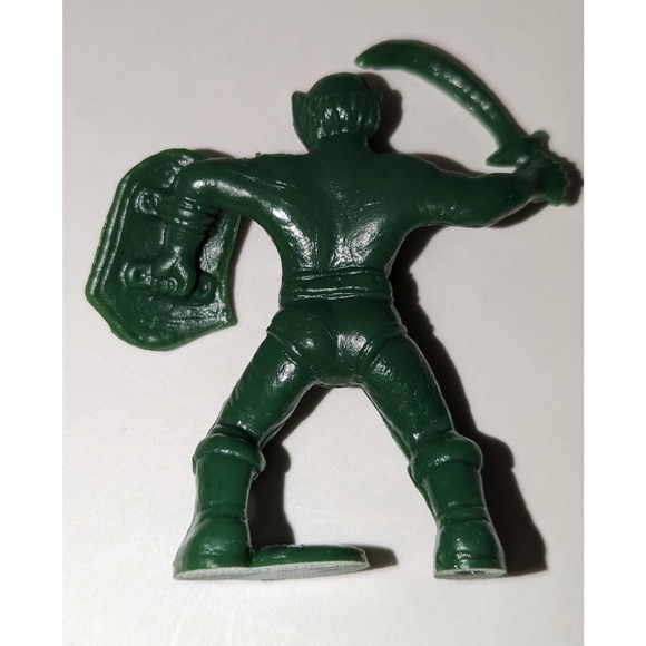 Lot Vintage Waxy Plastic Barbarian Army Men Figures Red Green Yellow Rare - Picture 8 of 15